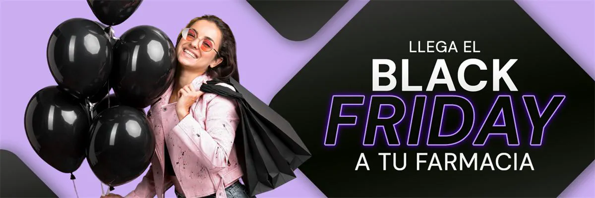 Banner de Black Friday para una farmacia, primera adaptación