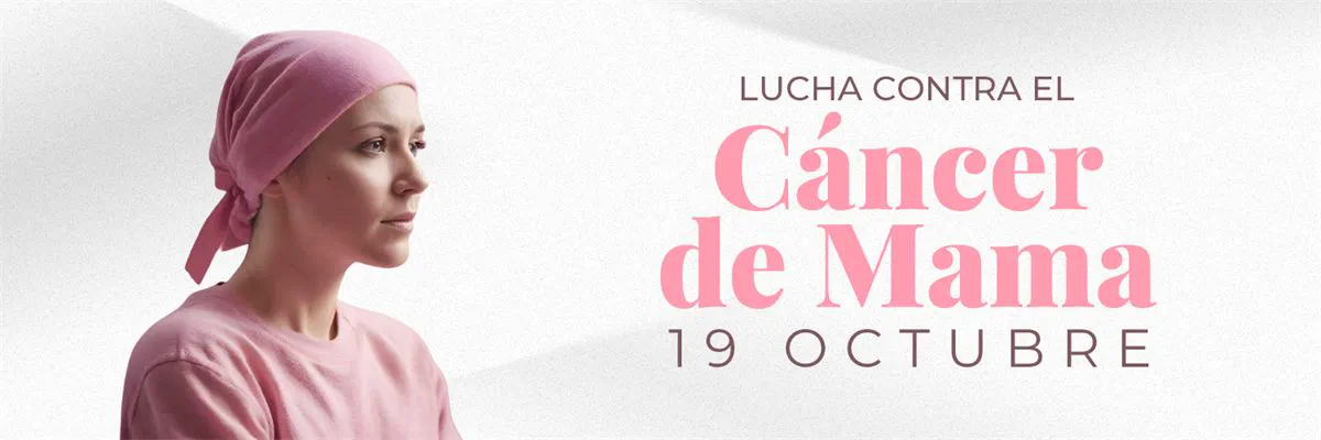Banner «Lucha contra el cáncer de mama, 19 de octubre»
