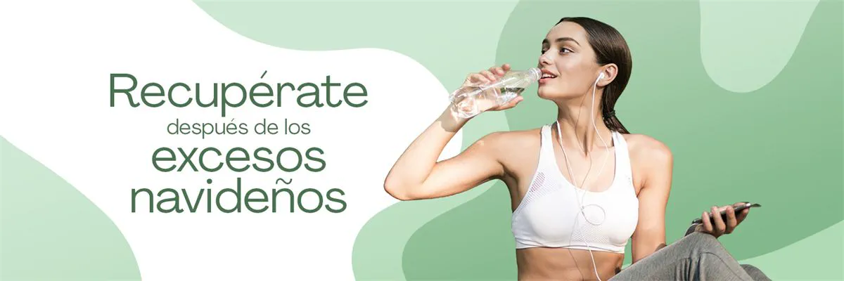 Banner «Recupérate después de los excesos navideños»